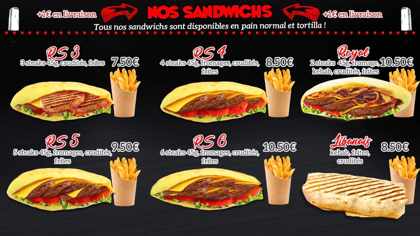 Menu Sandwichs Partie 2